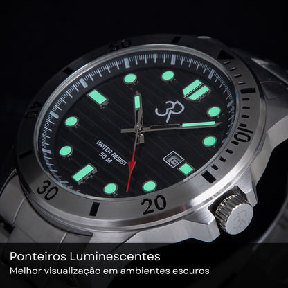 Relógio Três Reis 3R Eclipse Edição Especial Limitada 20 Anos Verde Hulk Em Degrade Tradicional