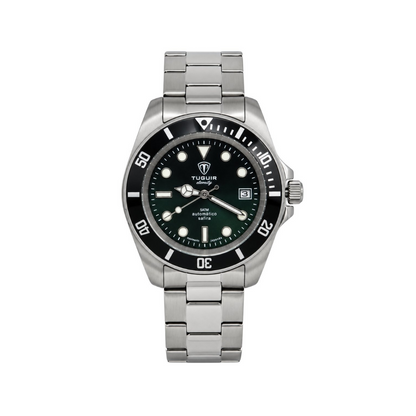 Relógio Masculino Automático Tuguir Eternity Tge40025 Vidro De Safira, Visor Verde Camaleão ( estilo Sunburst ) Calibre 8215 Miyota