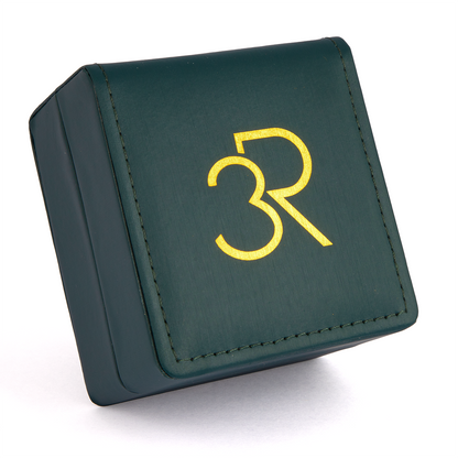 Relógio Três Reis 3R Eclipse Edição Especial Limitada 20 Anos Verde Jade e Prata