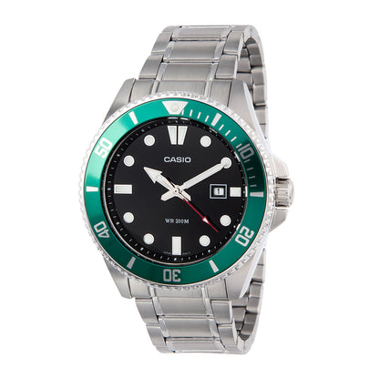 Relógio Casio Duro Masculino Preto e Verde