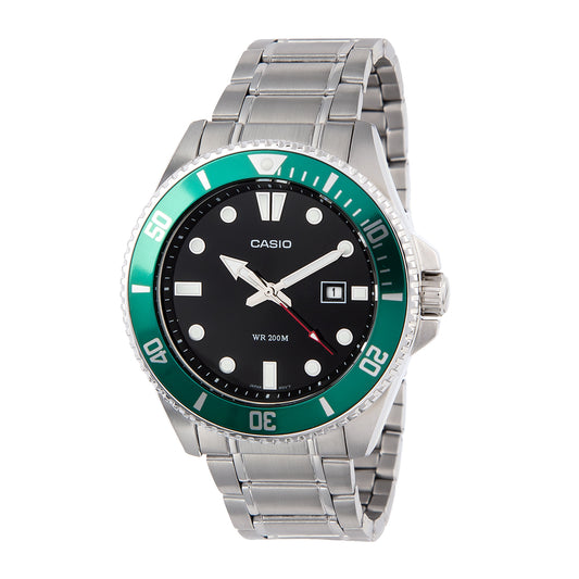 Relógio Casio Duro Masculino Preto e Verde